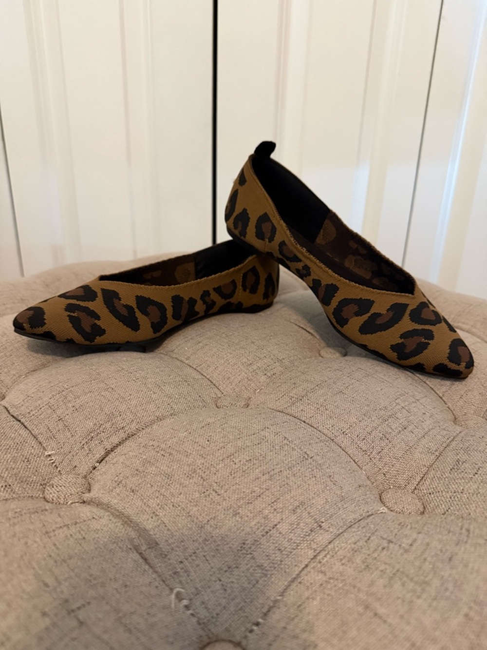 Journee Collection Tayleen Leopard Ballet Flats EUC Size 8.5